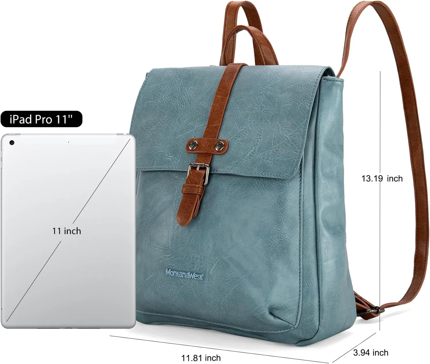 Montana West Medium Backpack Purse for Women Casual Convertible Crossbody Backpack for Travel Work