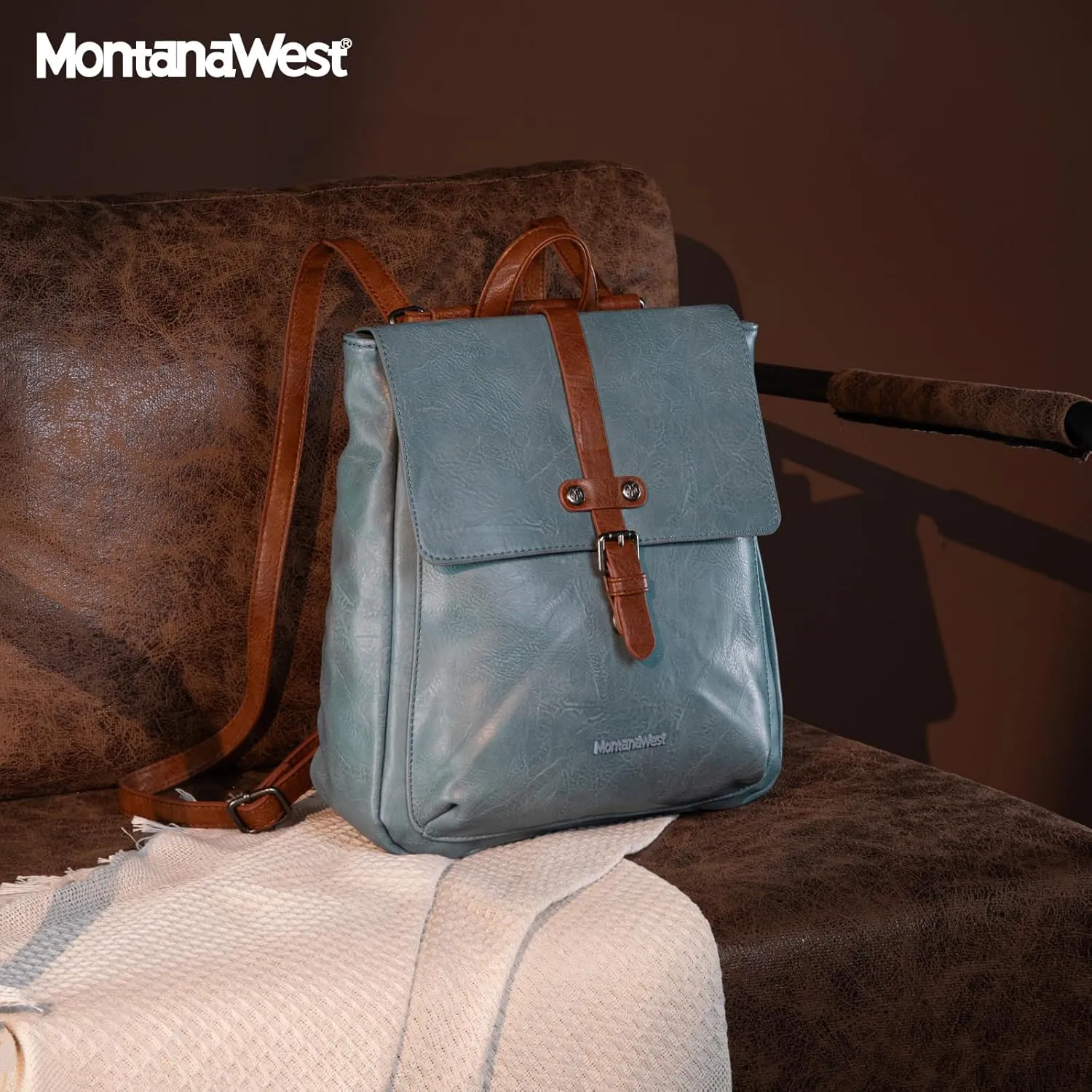 Montana West Medium Backpack Purse for Women Casual Convertible Crossbody Backpack for Travel Work