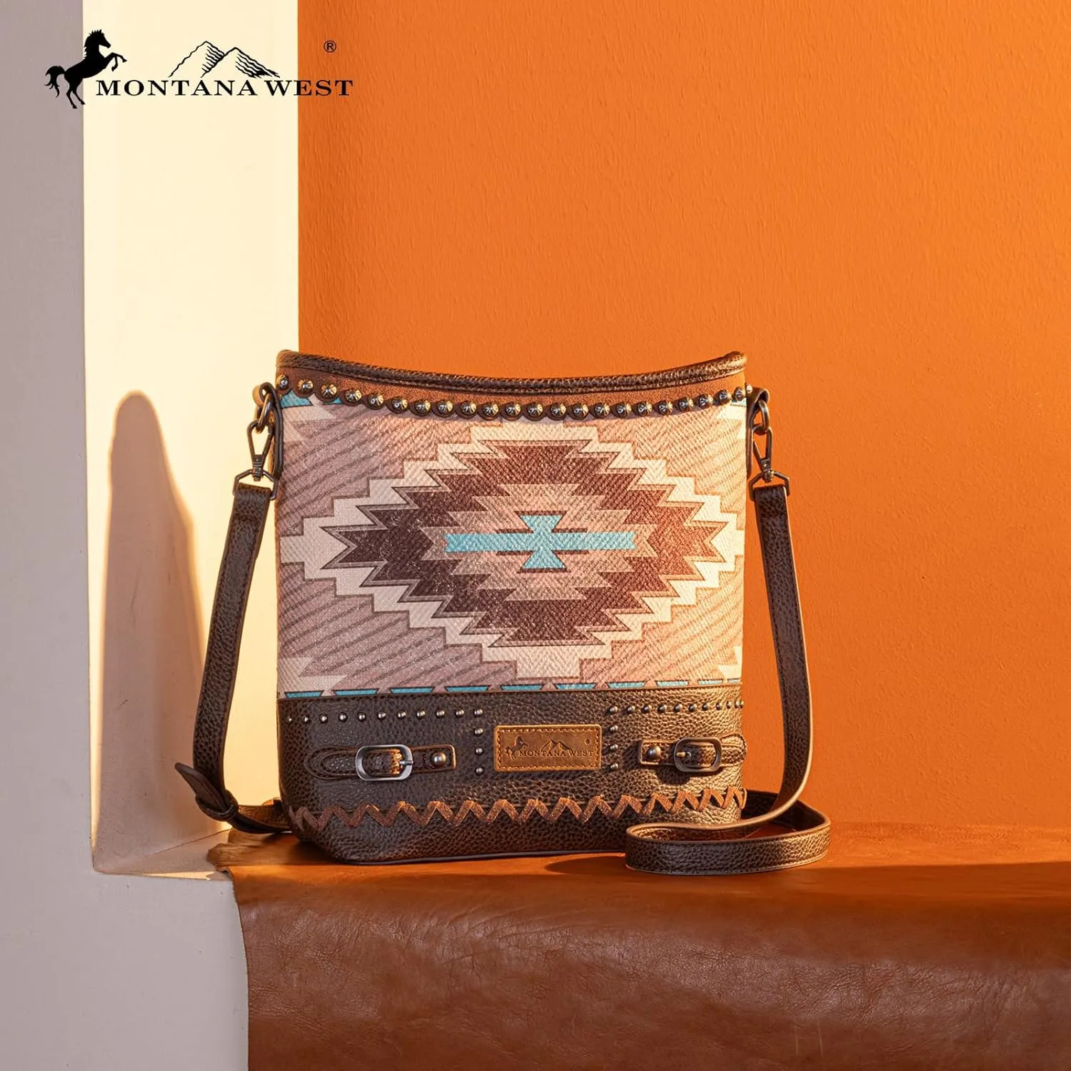 Montana West Western Aztec Tote Bag for Women Country Cowgirl Top Handle Shoulder Bag