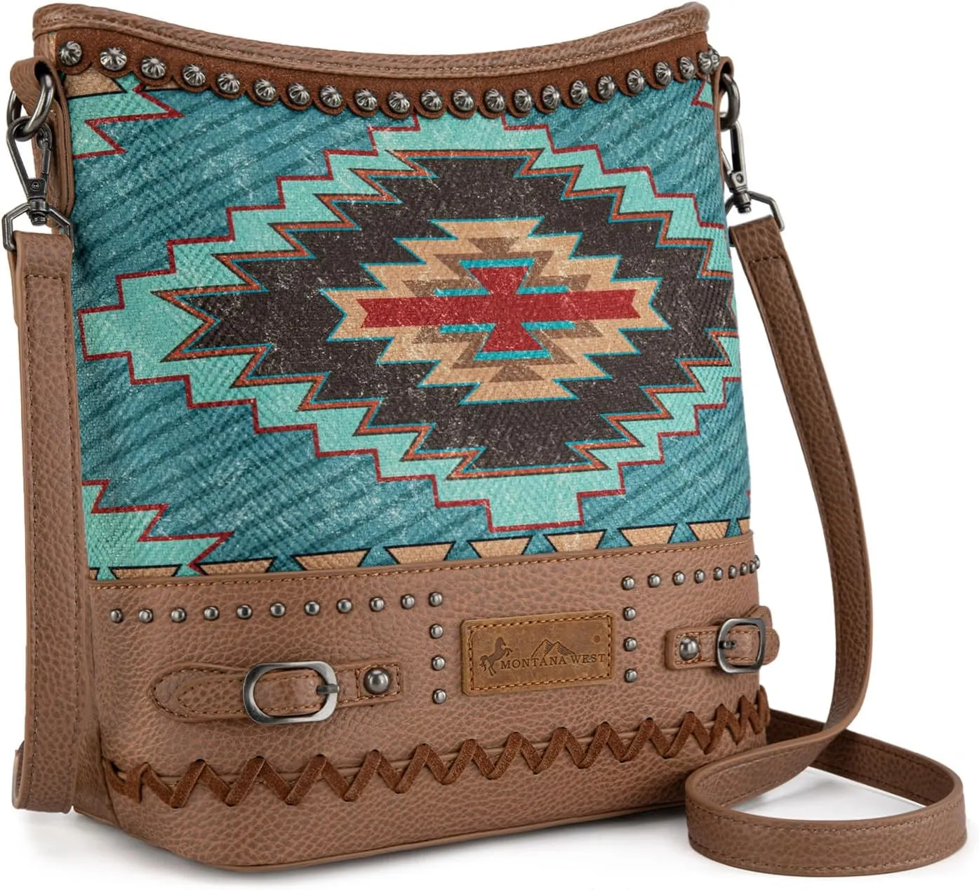 Montana West Western Aztec Tote Bag for Women Country Cowgirl Top Handle Shoulder Bag