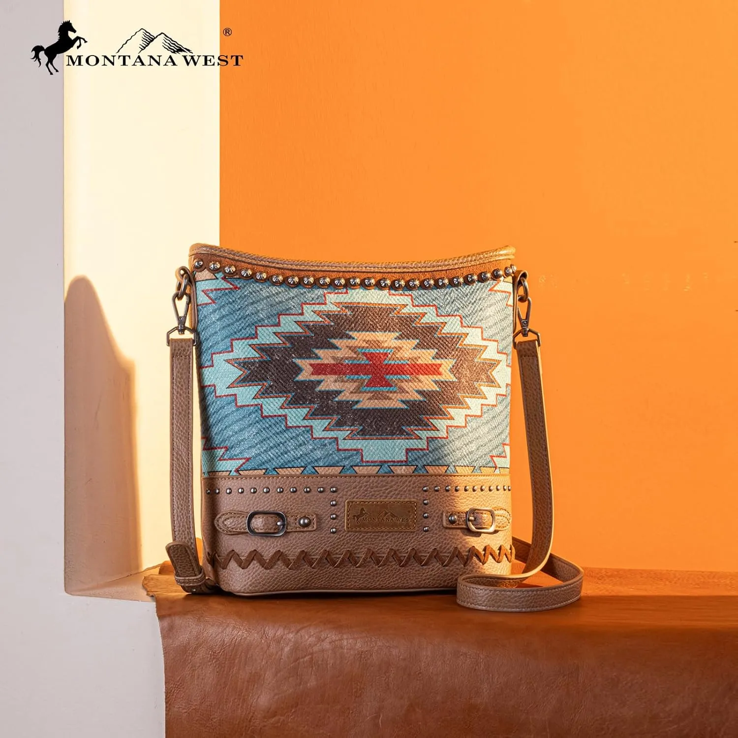 Montana West Western Aztec Tote Bag for Women Country Cowgirl Top Handle Shoulder Bag