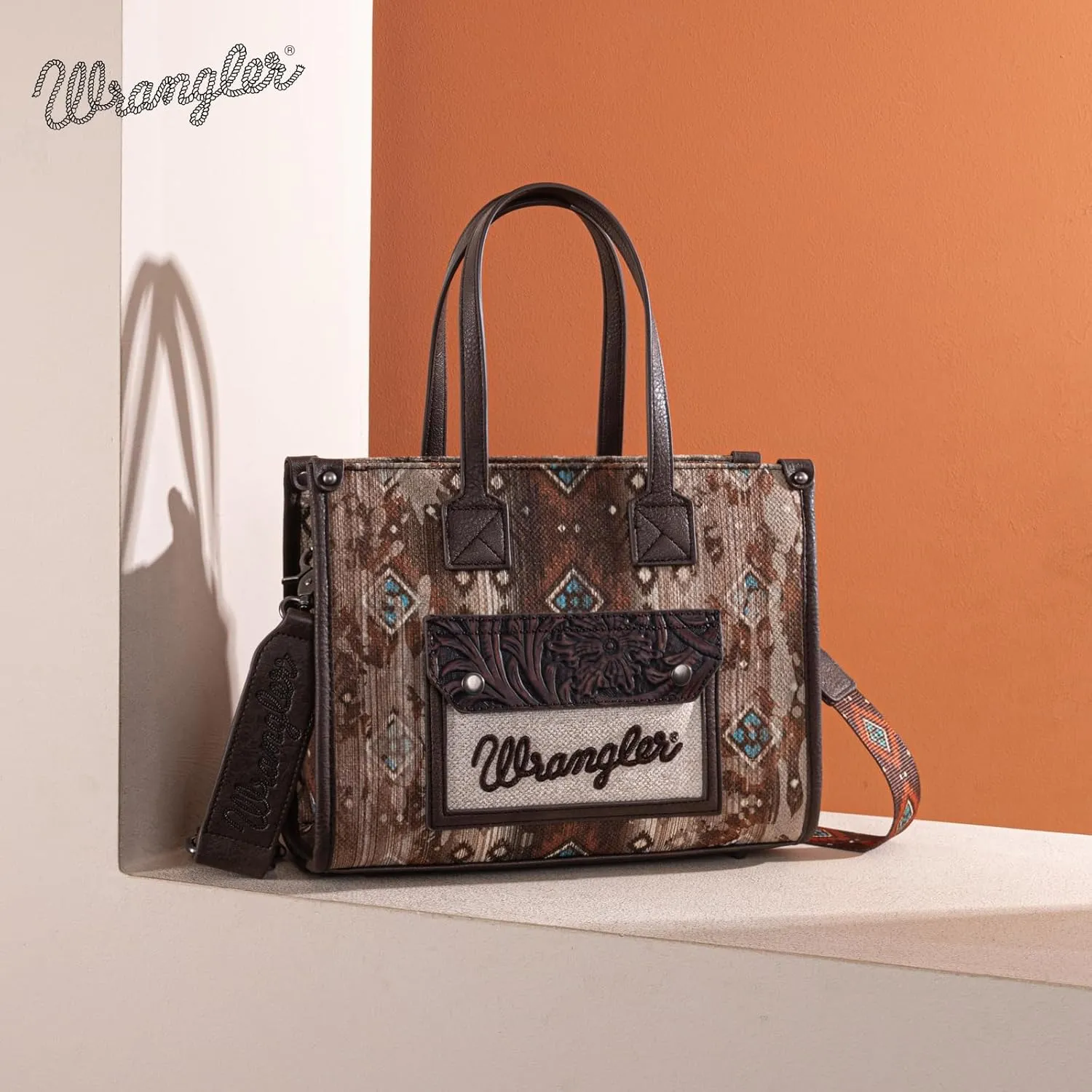 Montana West Wrangler Aztec Tote Bag for Women Western Purses and Handbags