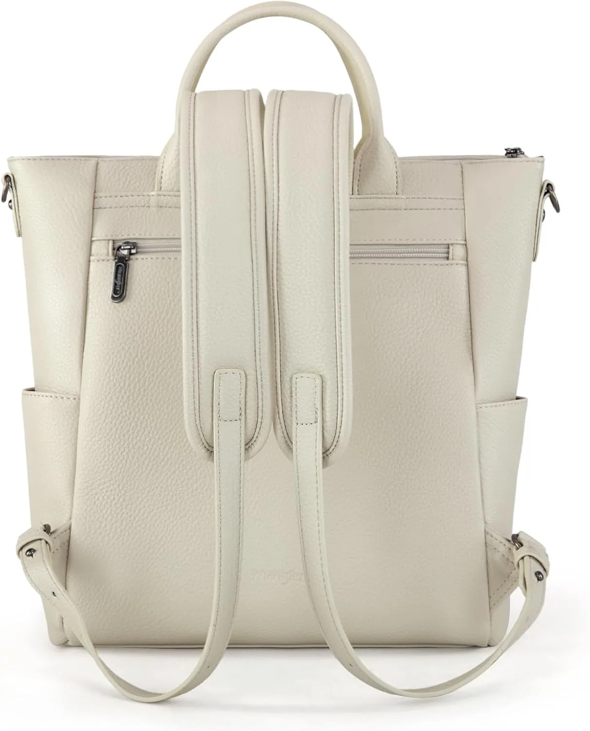 Montana West Wrangler Medium Backpack Purse for Women Off-white Fashion Backpack with Removable Crossbody Strap for Travel Work