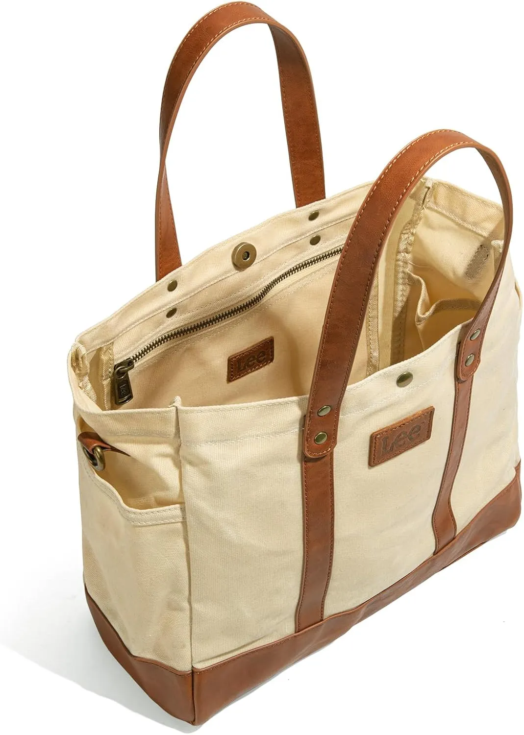 Montana West x Lee Tote Bag for Women Waxed Canvas Shoulder Handbags Crossbody Bag with Adjustable Strap