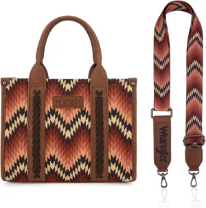 Montana West X Wrangler Tote Bag for Women Boho Aztec Shoulder Purse Top Handle Satchel Handbag