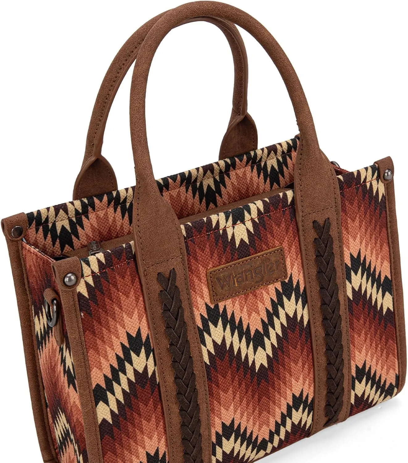 Montana West X Wrangler Tote Bag for Women Boho Aztec Shoulder Purse Top Handle Satchel Handbag