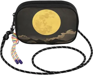 Moon Landscape Waves Crossbody Bag for Women Cell Phone Purses Women's Small Shoulder Handbags Wallet Purse with Strap