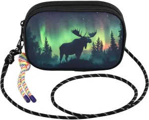 Moose Aurora Tree Small Crossbody Bags for Women Cell Phone Purses Women's Shoulder Handbag Wallet Purse