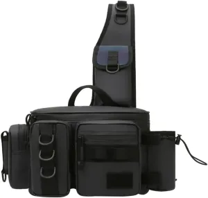 Multifunctional Fishing Tackle Bag Multi-Pocket Fishing Tackle Storage Backpacks Water-Resistant Fishing Crossbody Bag