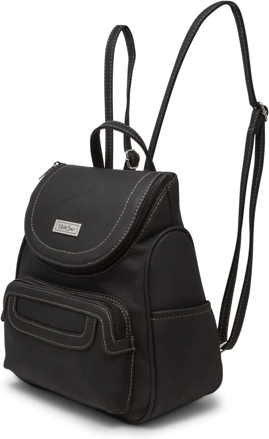 MultiSac womens Major Backpack, Black, One Size US