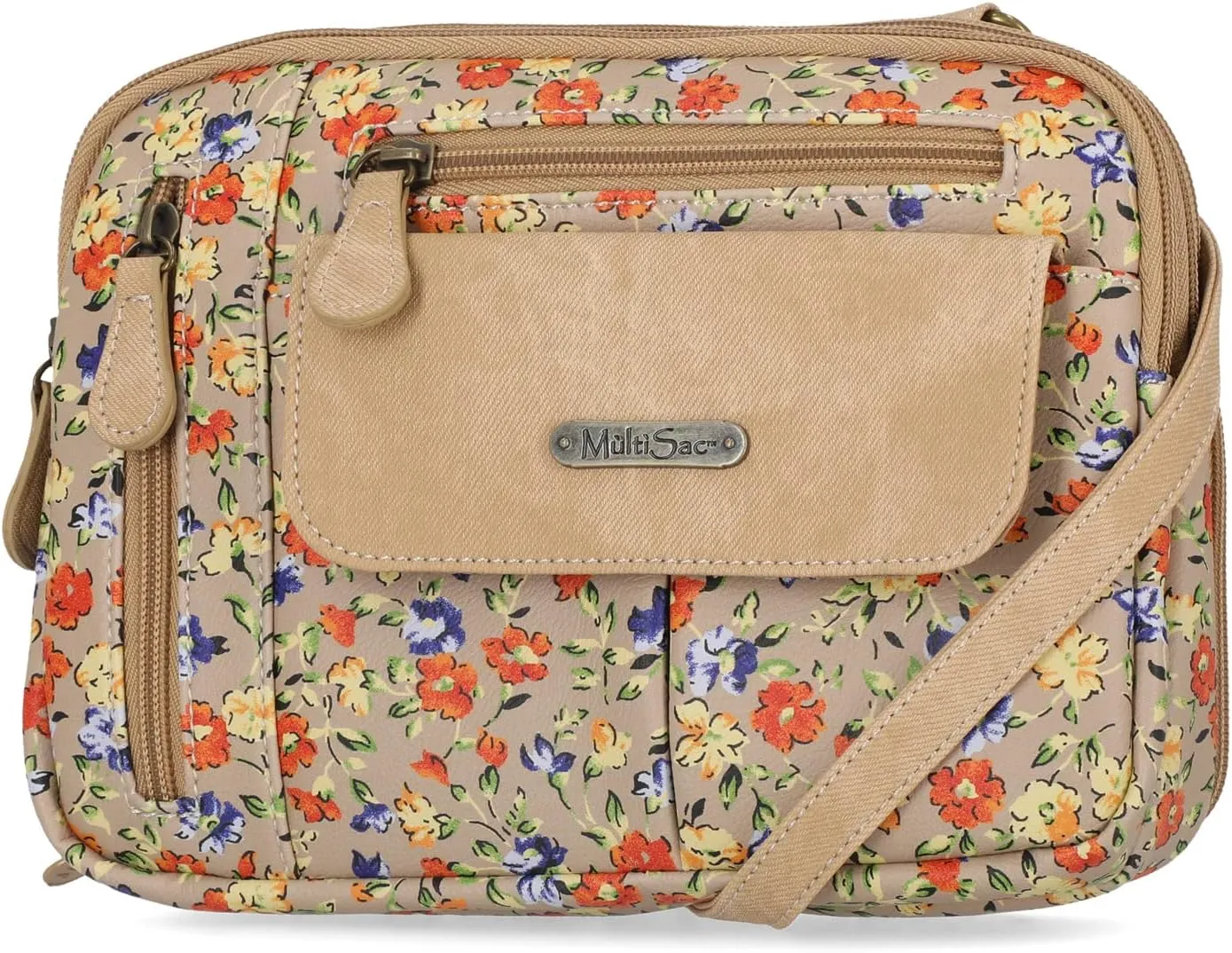 MultiSac Zippy Triple Compartment Crossbody Bag