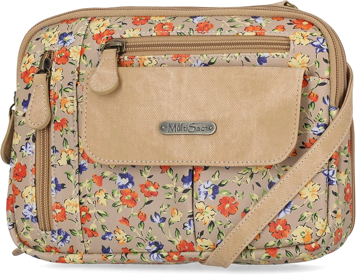 MultiSac Zippy Triple Compartment Crossbody Bag
