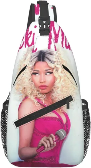 N-icki Minaj Crossbody Sling Backpack Sling Bag Multipurpose Travel Hiking Chest Bag Daypack for Women Men