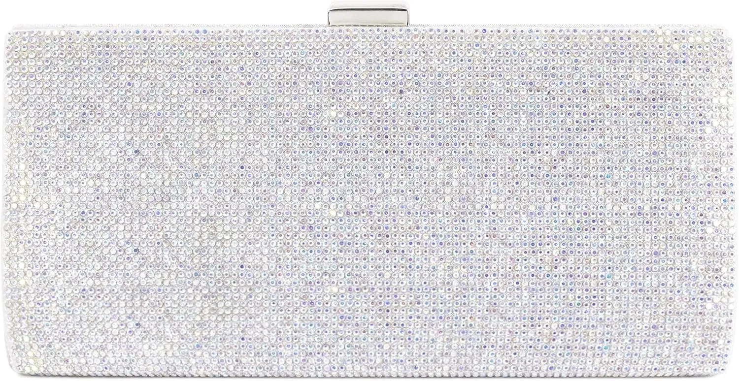Naimo Women's Sequin Rhinestone Evening Bag Elegant Glitter Clutch Handbag Purse