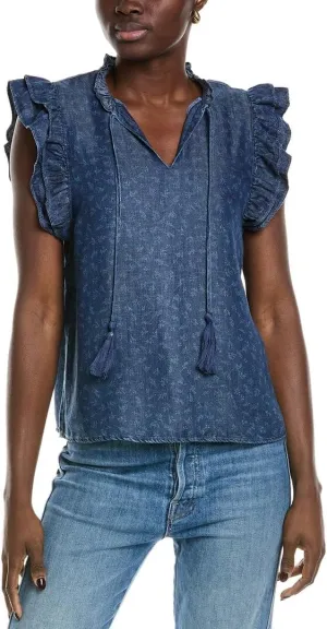 Nanette Nanette Lepore Womens Top, M, Blue