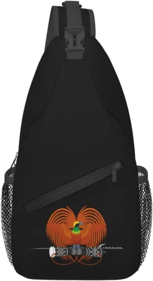 National Emblem of Papua New Guinea Crossbody Bags For Women Men Chest Backpack Gym Shoulder Bag Travel Outdoor Sports Casual Crossbody Bags