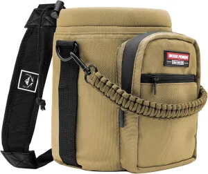 NATURE PIONEOR Insulated Water Bottle Holder with Shoulder Strap for Half/One Gallon 64oz/128OZ Sports Water Jugs Bottles, Carrier/Pouch Sleeve for Outdoor Camping, Hiking,Gym