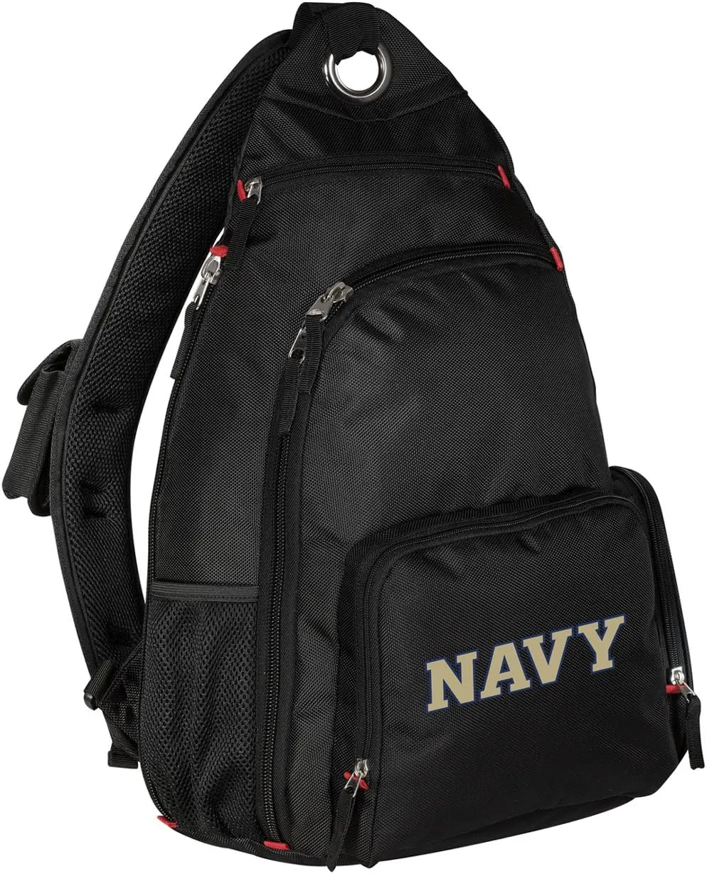 Naval Academy Backpack Single Strap USNA Navy Sling Backpack