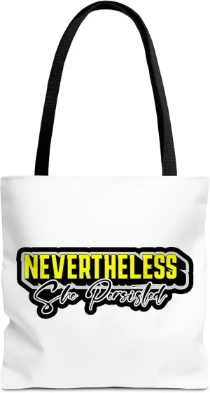 Nevertheless She Persisted Tote Bag for Women Men Casual Tote Bag Cloth Canvas Shopping Bags With Handles Cute Bags Everyday Use 16" x 16" Aesthetic Gift ID44998