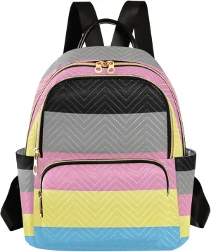 ODAWA Purse Backpack for Women, Ladies Shoulder Bags Polygender Pride Flag Women Travel Backpack Light Weight Backpacks for Travel