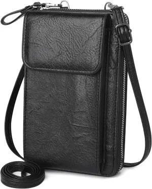OIDERY Small Crossbody Bags for Women Cell Phone Purse Wallet PU Leather Shoulder Handbag Wallet with Credit Card Slots