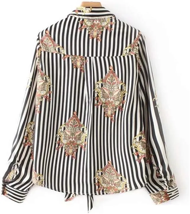 Older Womens Tops and Blouses Front Hem Knot Floral Older Womens Tops Older Womens Tops Long Sleeve