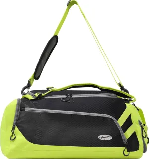 Olympia U.S.A. Blitz 22" Convertible Gym Duffel W/Backpack Straps Duffel Bag, BLACK LIME