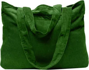 Organix 100% Organic Cotton Corduroy Beach Tote Bag for Women, Large Canvas Tote Bag for Grocery Shopping, Pool, Travel & Gym