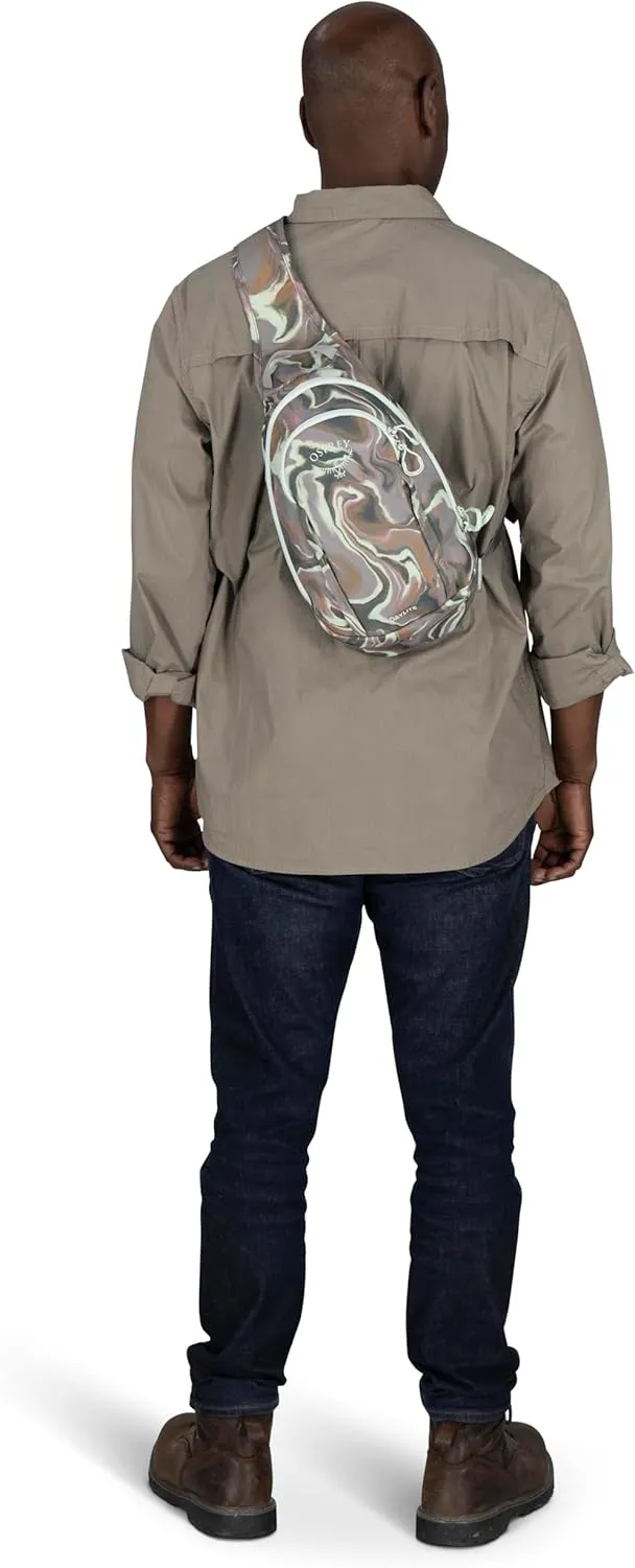Osprey Daylite Shoulder Sling Bag, Euphoria Flowing Print/Soundwave Grey
