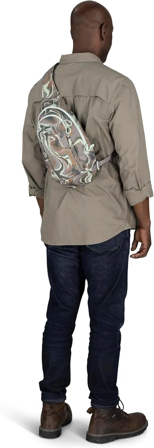 Osprey Daylite Shoulder Sling Bag, Euphoria Flowing Print/Soundwave Grey