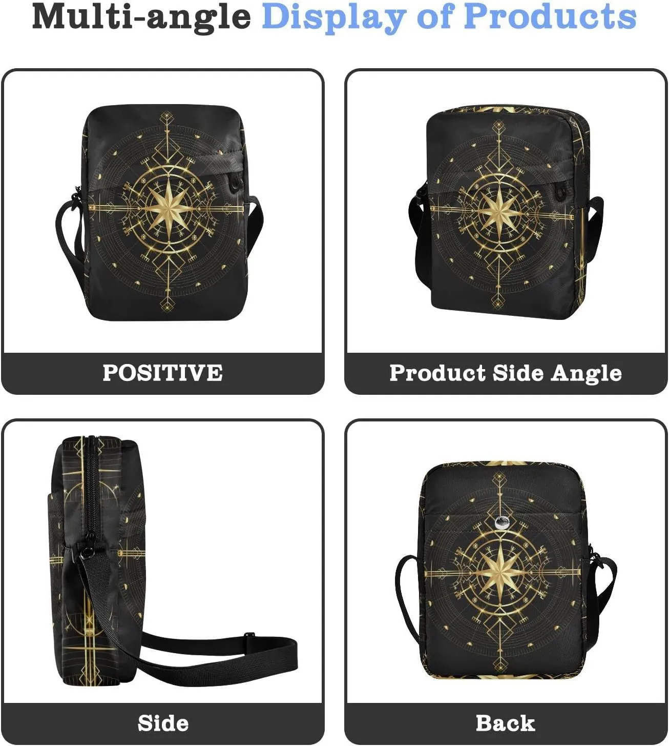 Oyihfvs Messenger Bag, Men's Crossbody Bag, Women's Crossbody Bag with Adjustable Strap