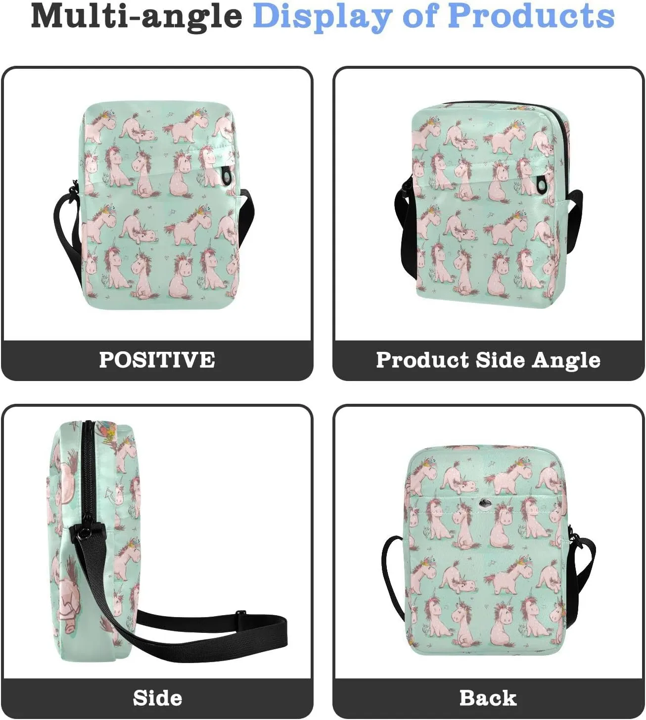 Oyihfvs Messenger Bag, Men's Crossbody Bag, Women's Crossbody Bag with Adjustable Strap