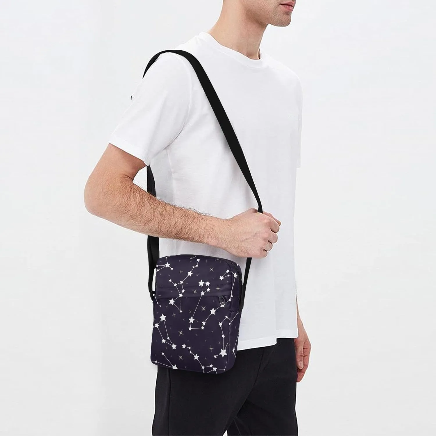 Oyihfvs Messenger Bag, Men's Crossbody Bag, Women's Crossbody Bag with Adjustable Strap