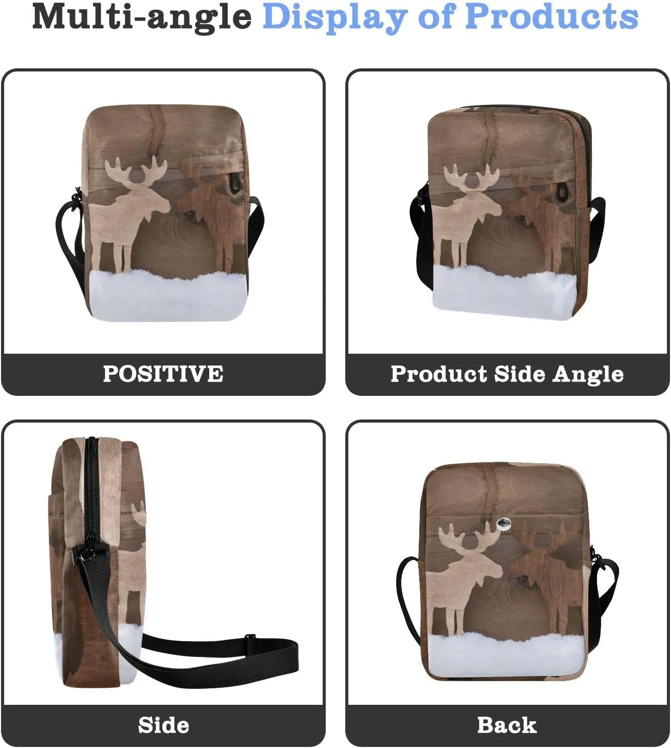 Oyihfvs Messenger Bag, Men's Crossbody Bag, Women's Crossbody Bag with Adjustable Strap