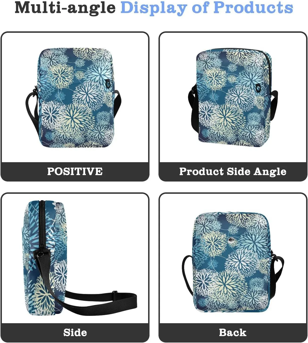 Oyihfvs Messenger Bag, Men's Crossbody Bag, Women's Crossbody Bag with Adjustable Strap