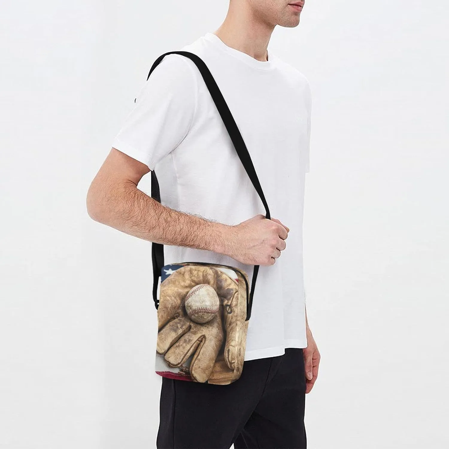 Oyihfvs Messenger Bag, Men's Crossbody Bag, Women's Crossbody Bag with Adjustable Strap