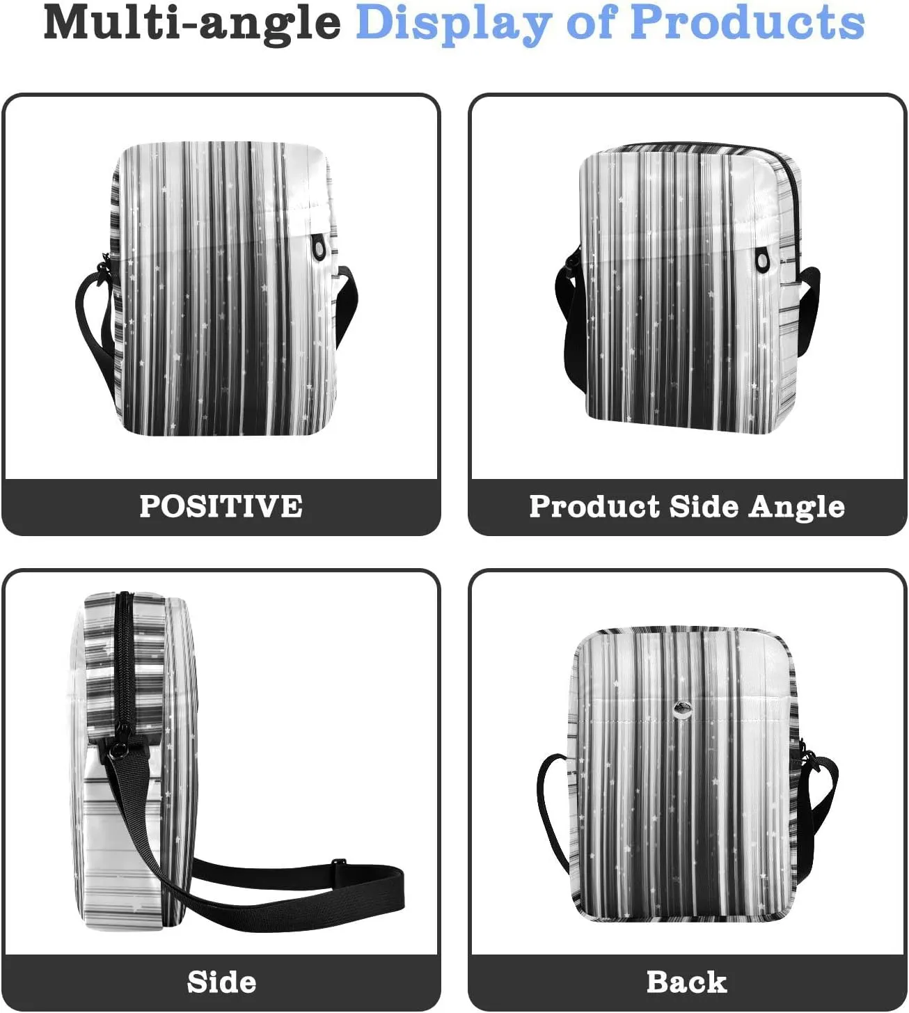 Oyihfvs Messenger Bag, Men's Crossbody Bag, Women's Crossbody Bag with Adjustable Strap