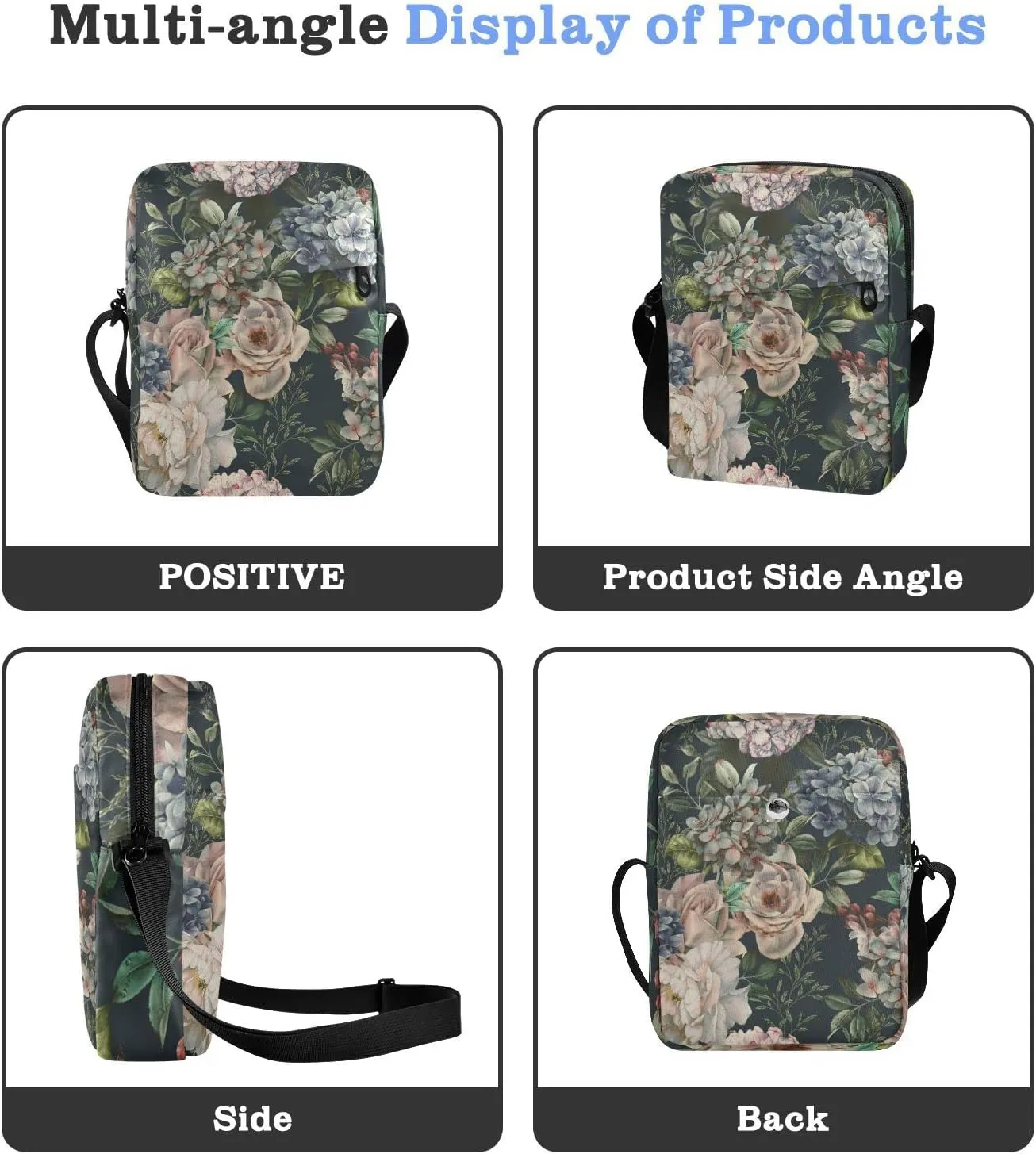 Oyihfvs Messenger Bag, Men's Crossbody Bag, Women's Crossbody Bag with Adjustable Strap