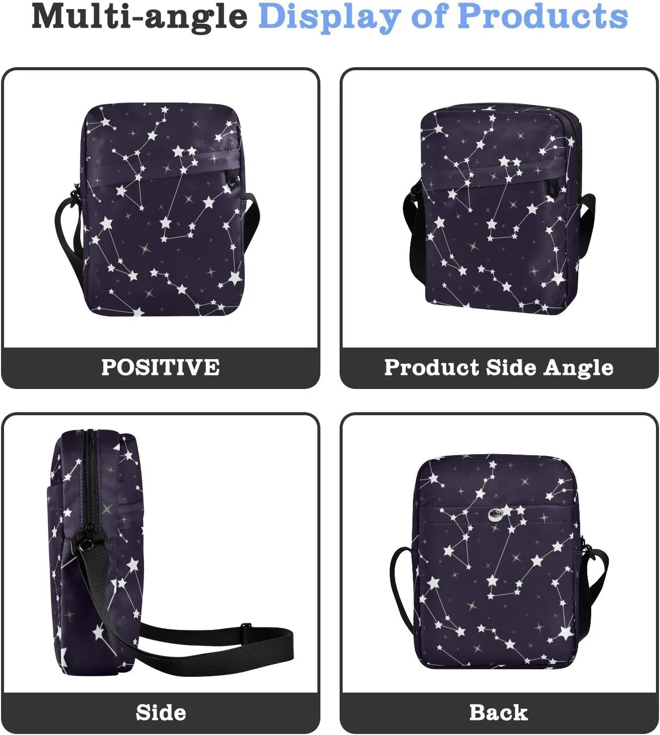 Oyihfvs Messenger Bag, Men's Crossbody Bag, Women's Crossbody Bag with Adjustable Strap