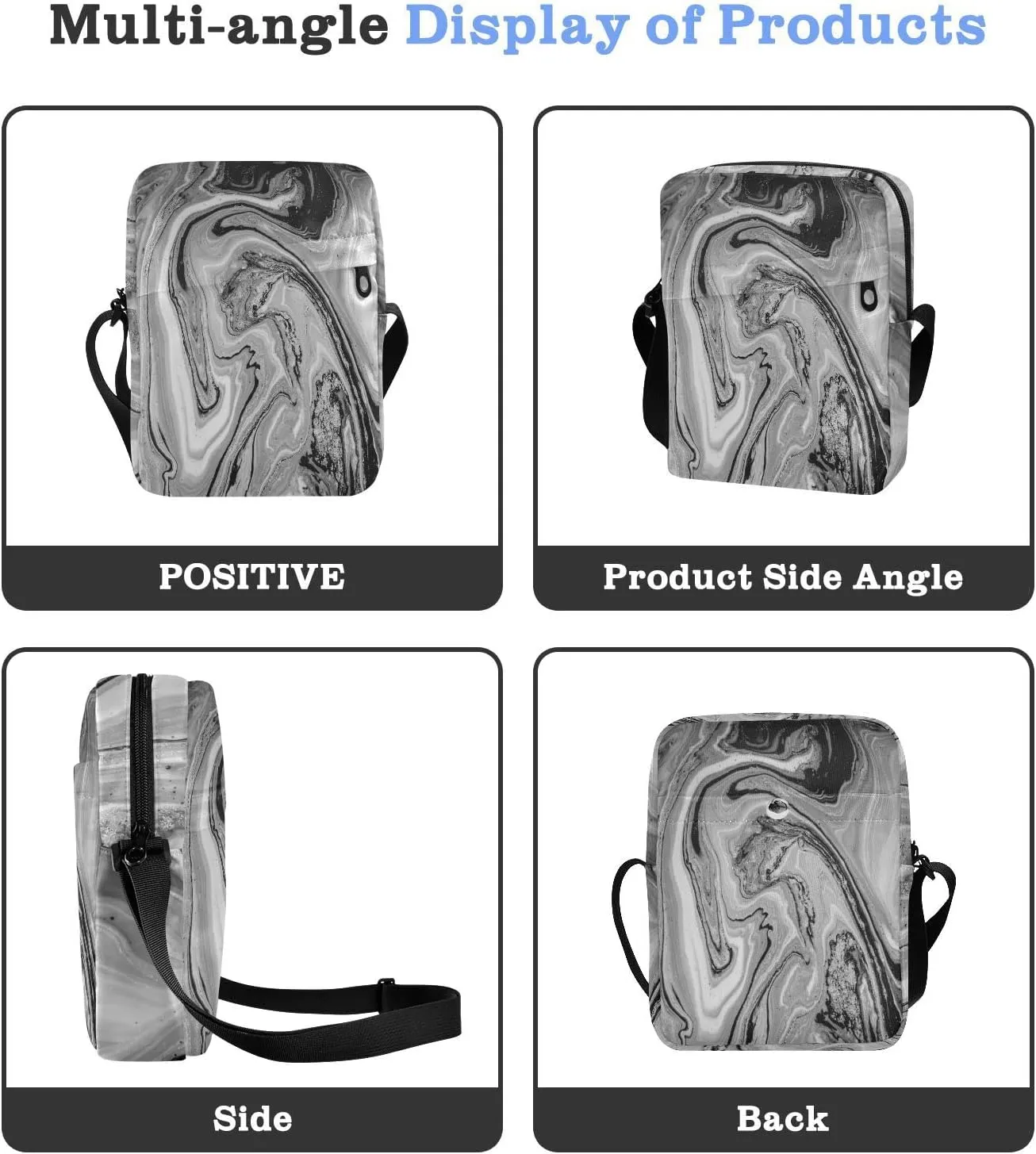 Oyihfvs Messenger Bag, Men's Crossbody Bag, Women's Crossbody Bag with Adjustable Strap