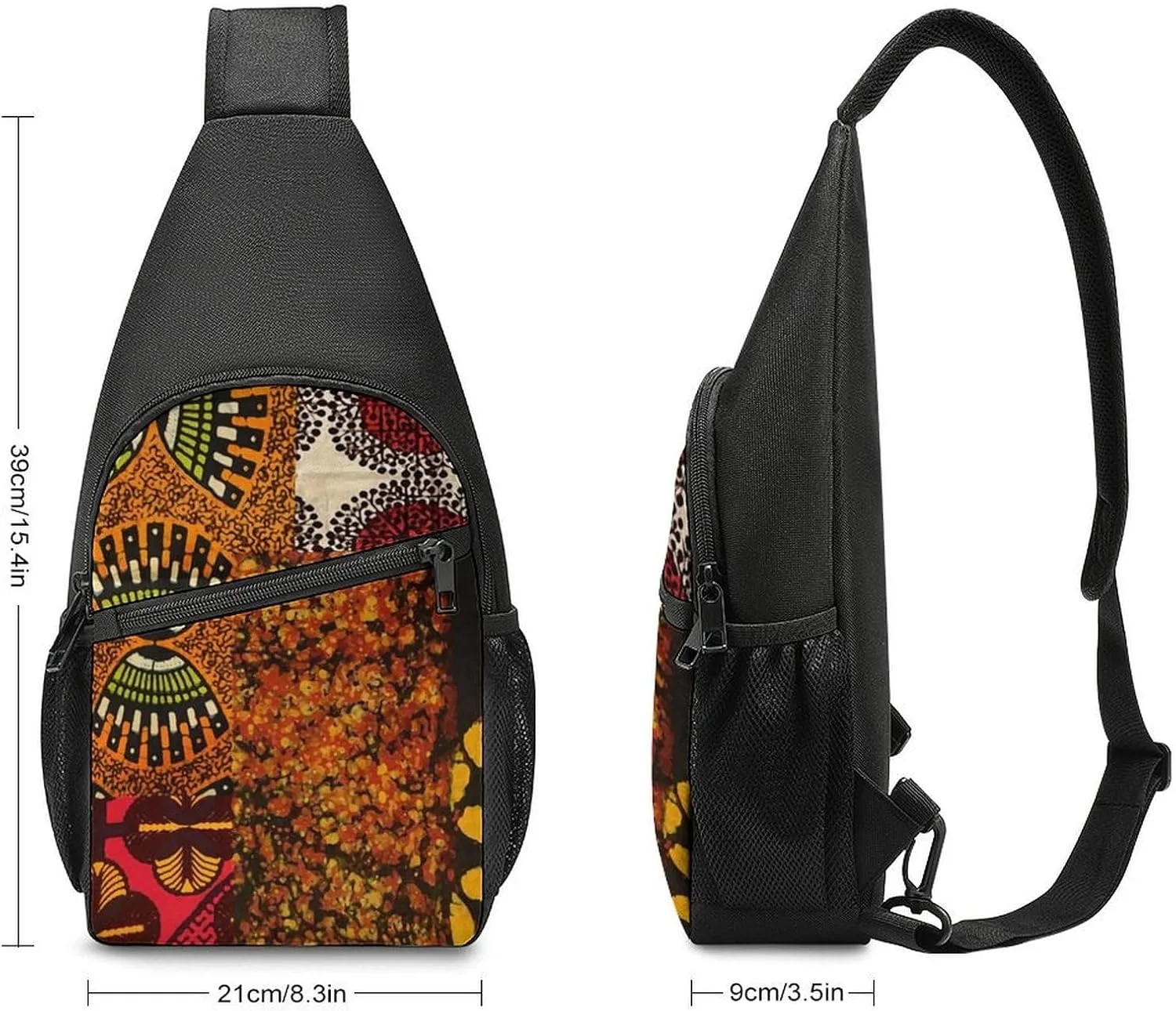 Paisley Purple Floral Simple And Atmospheric Large Capacity Chest Bag