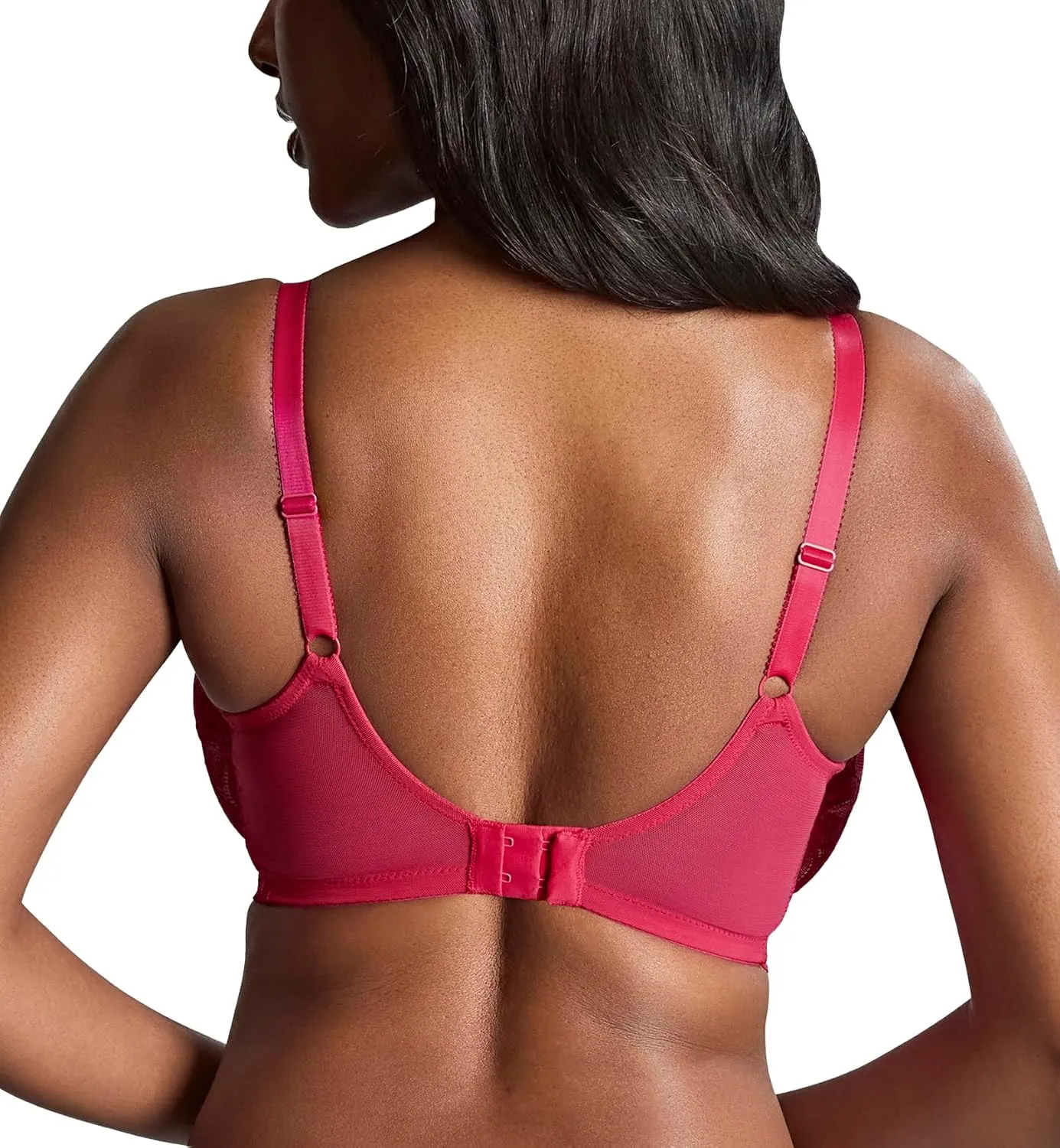 Panache Women’s Allure Full Cup Bra – Sheer Lace with Side Sling & Power Mesh Support