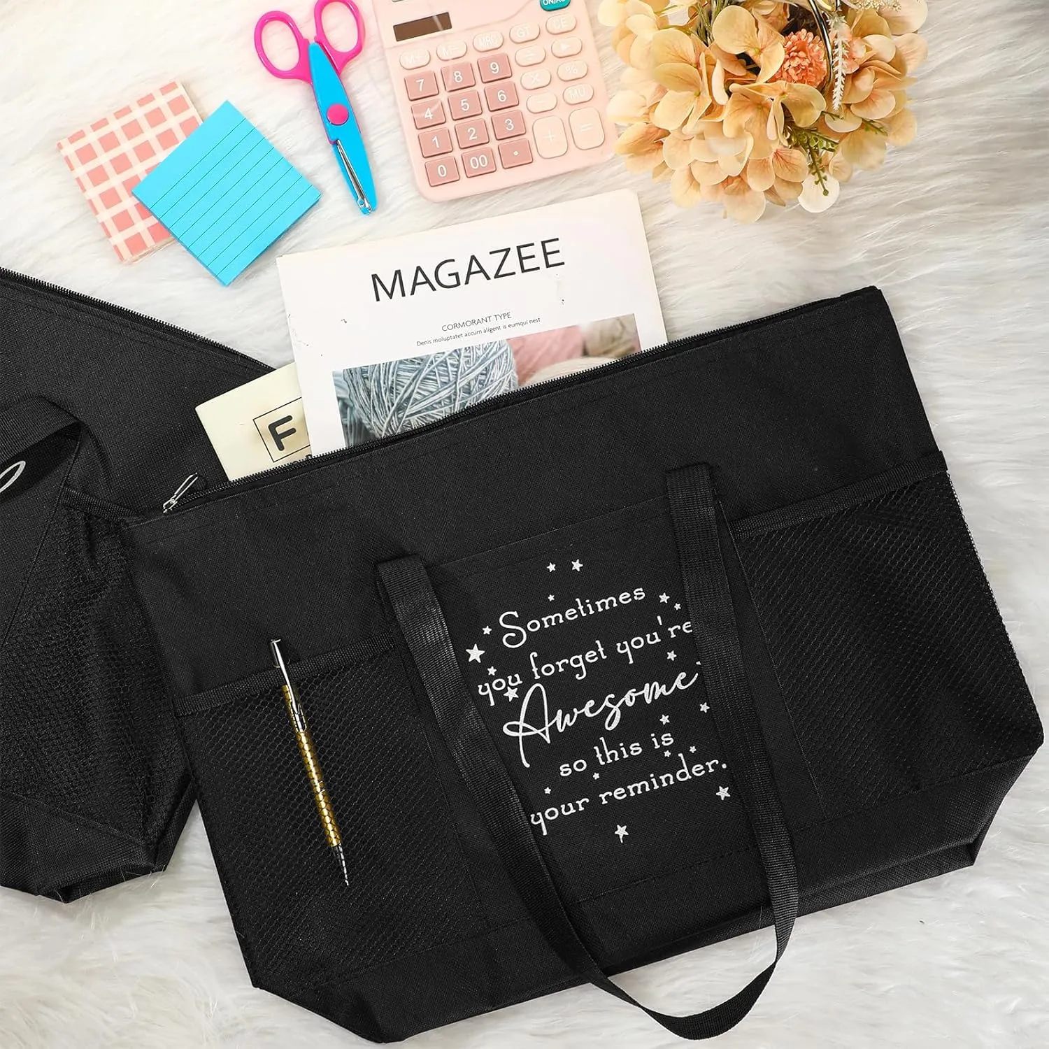 Paterr 10 Pcs Thank You Tote Bags Bulk for Women Church Mother's Day Gift Employee Appreciation for Nurse Teacher Week