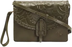 Patricia Nash | Lanza Leather Crossbody Bag | Women's Crossbody Purse | Crossbody Clutch, Soft Olive