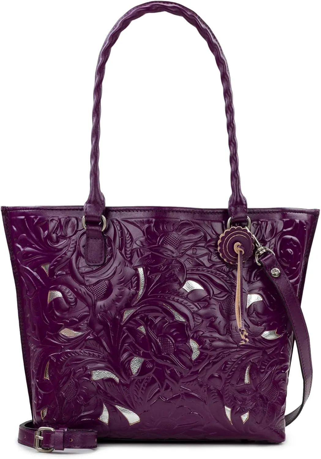 Patricia Nash Womens Tote Purse - Adeline Full Grain Leather Tote Bag