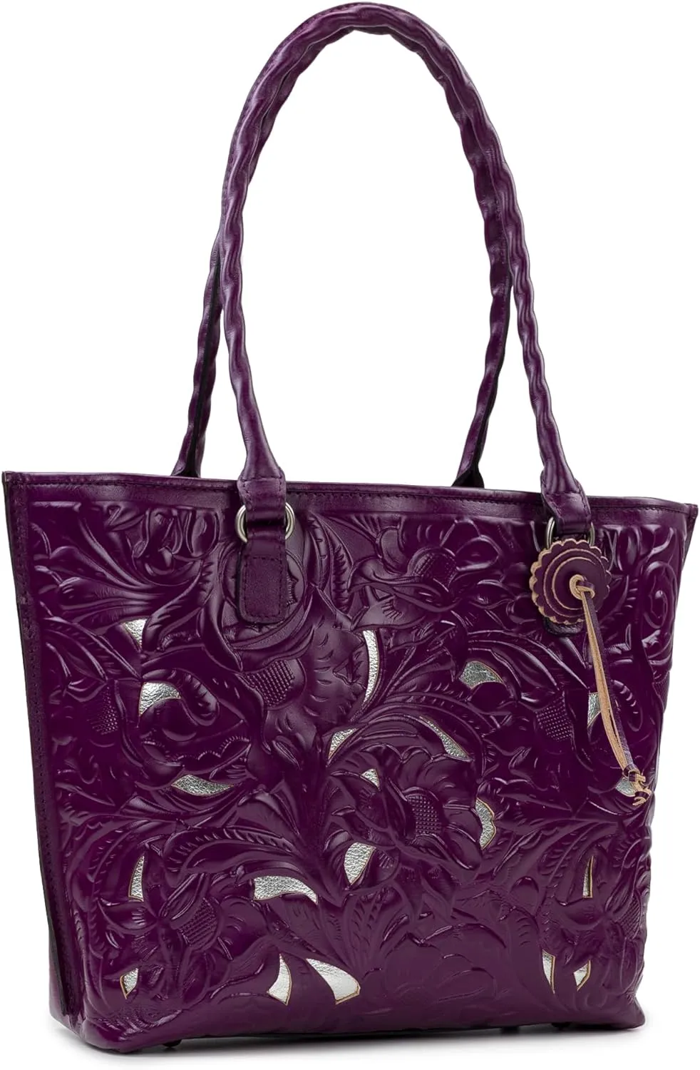 Patricia Nash Womens Tote Purse - Adeline Full Grain Leather Tote Bag