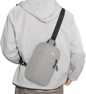Peicees Small Sling Bag for Women Men Trendy Casual Phone Chest Bag Waterproof Crossbody Daypack