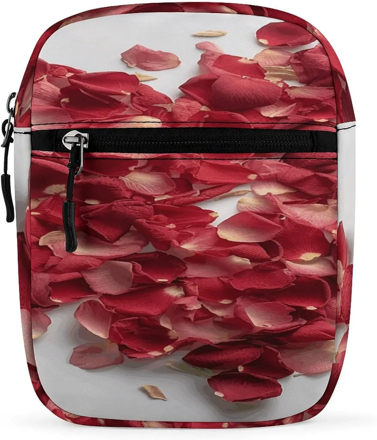 Petals Form Heart Shape Small Satchel Mini Crossbody Sling Bag Shoulder Bag for Men Women Workout Travelling