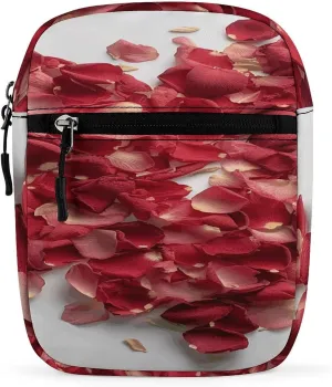 Petals Form Heart Shape Small Satchel Mini Crossbody Sling Bag Shoulder Bag for Men Women Workout Travelling