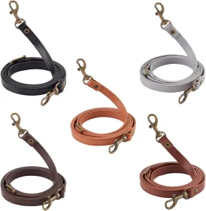 PH PandaHall 5 Colors 50 Inch Leather Purse Strap Adjustable Leather Strap with Hooks PU Leather Crossbody Straps Replacement for Shoulder Bag Purse Handbag Clutches